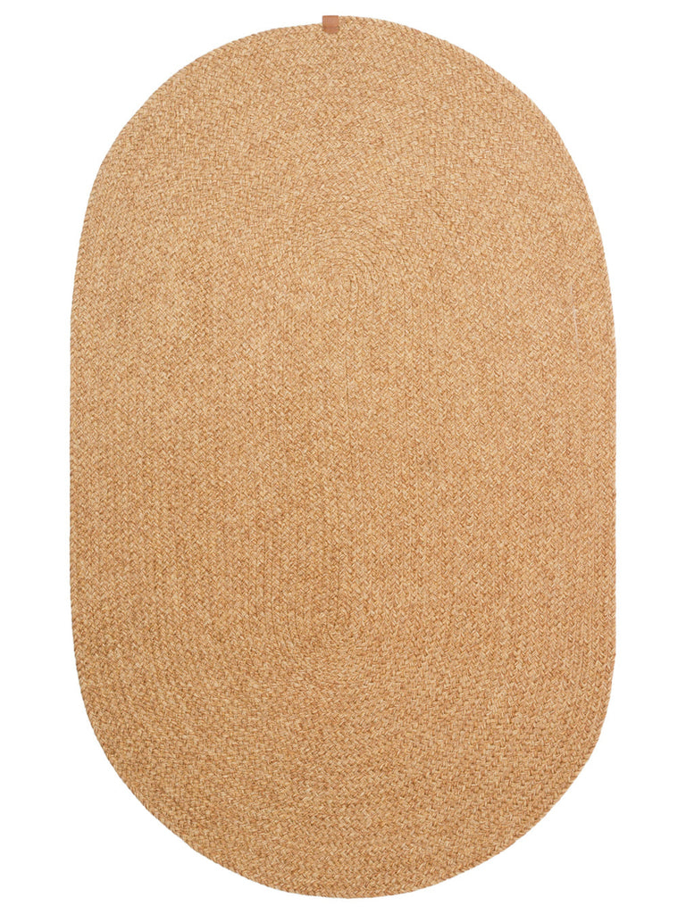 Cancun Jute Cotton Blend Living Room Hallway Kitchen Cotton Straw Knitted Rug 19NAT
