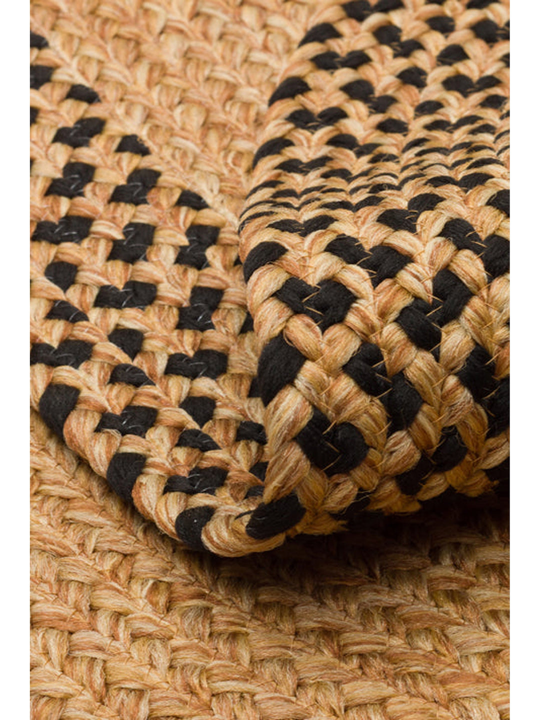 Cancun Jute Cotton Blend Living Room Hallway Kitchen Cotton Straw Knitted Rug 19NATB