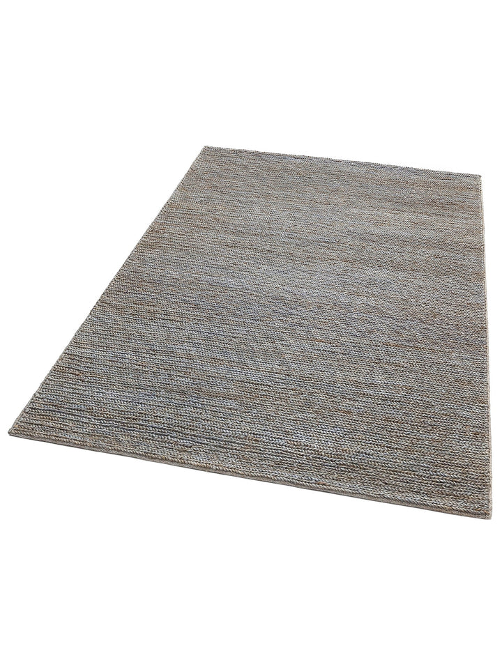 Baccarat Neo Jüt %100 Naturel Oturma Odası Koridor Mutfak Balkon El Dokuma Hasır Halı BCNSLATEBLUSB3 - Carpetdocia