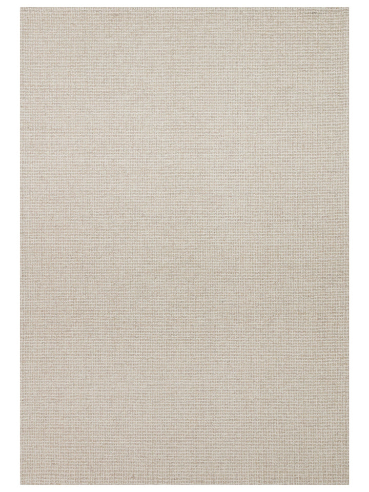 Dublin Serie Woll- und Baumwollmischung handgeknüpfter Teppich NATURAL