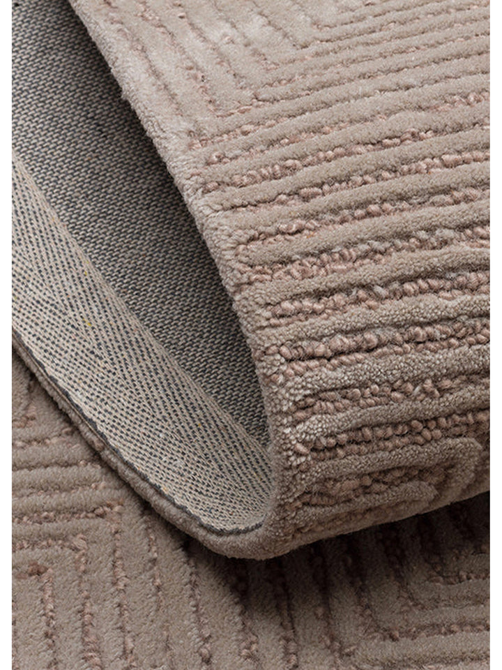 Milano Serie Woll- und Baumwollmischung handgeknüpfter Teppich GREY