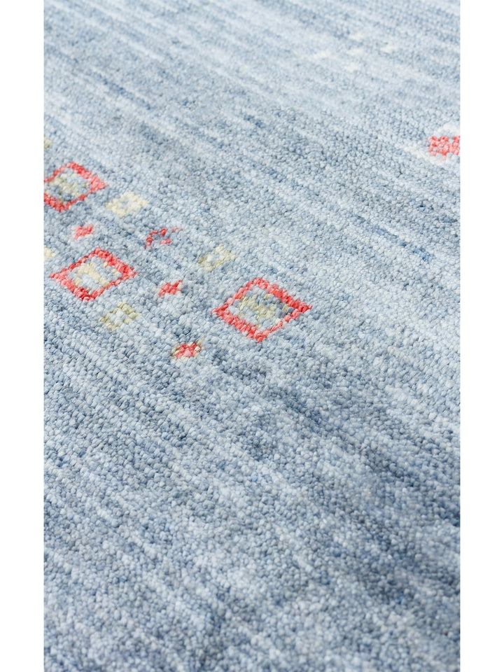 Oushak Carnaval Tappeto Moderno Uşak in TENCEL™ realizzato a mano, 100% naturale, facile da pulire, 06 BLUE Q