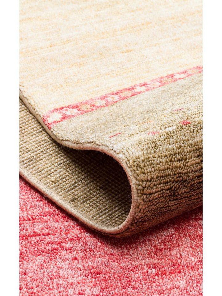 Oushak Carnaval Tappeto Moderno Uşak in TENCEL™ realizzato a mano, 100% naturale, facile da pulire, 11 RED AUTUMN