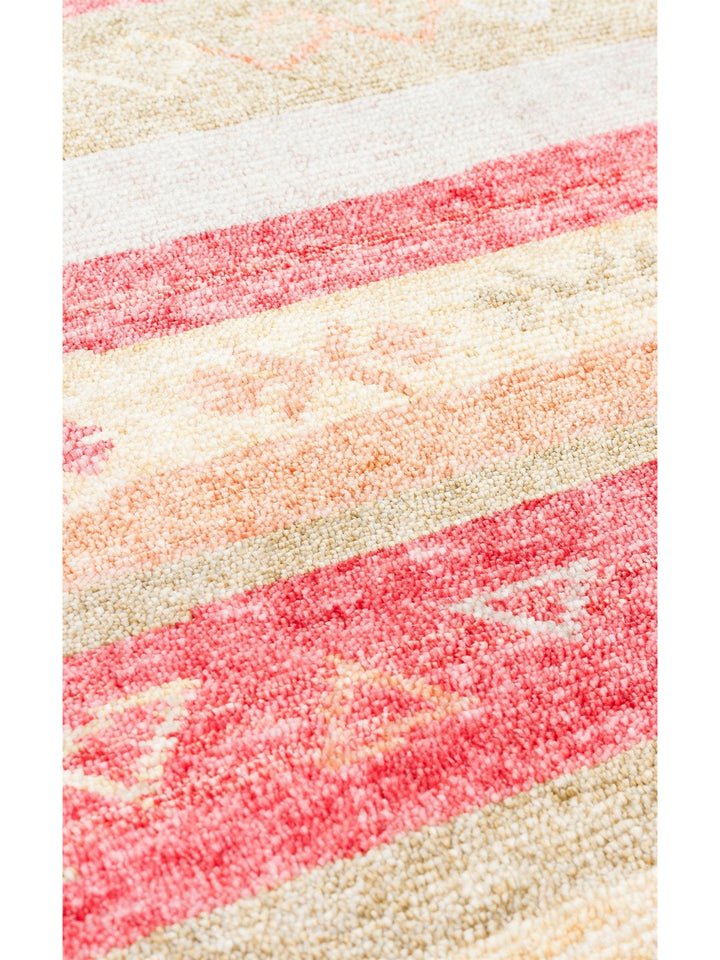 Oushak Carnaval Tappeto Moderno Uşak in TENCEL™ realizzato a mano, 100% naturale, facile da pulire, 12 RED AUTUMN