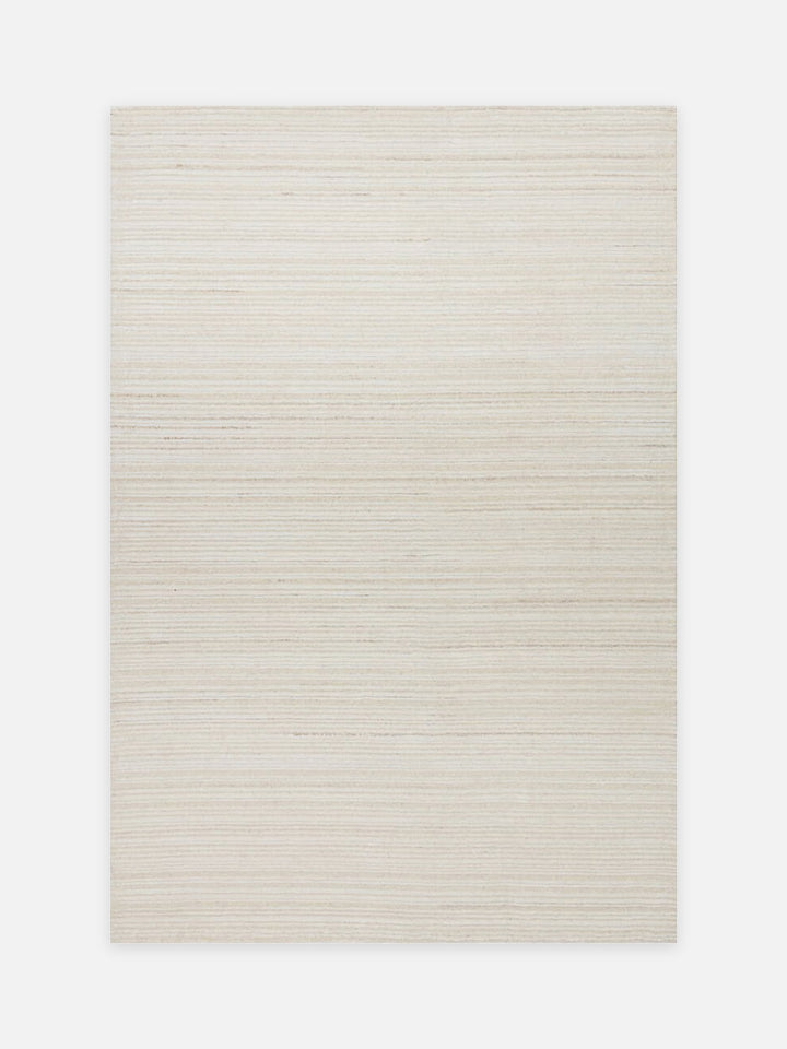 Palermo Series Wool and TENCEL™ Blend Handwoven Rug CREAM