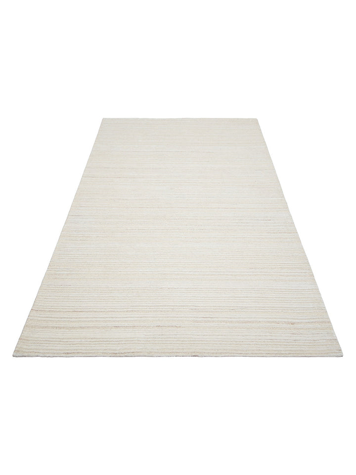 Palermo Serie Woll- und TENCEL™-Mischung handgeknüpfter Teppich CREAM