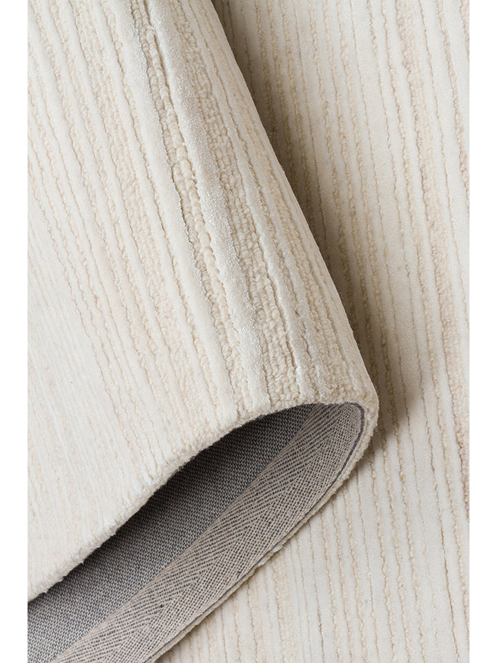Palermo Serie Woll- und TENCEL™-Mischung handgeknüpfter Teppich CREAM