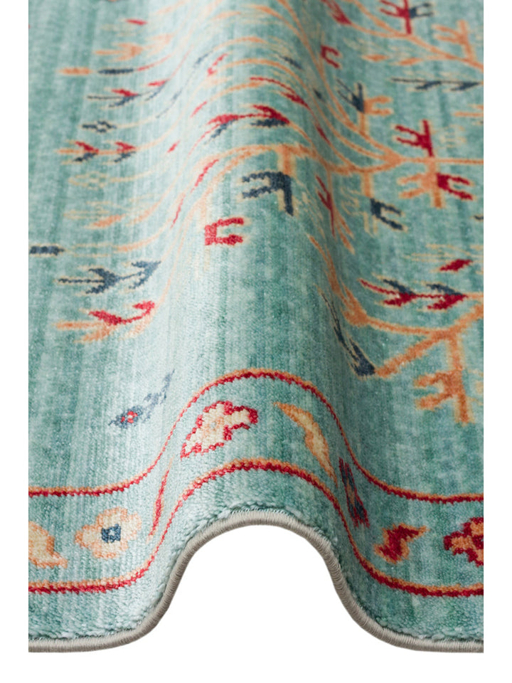 Oushak Carnival 100% Natural Easy to Clean Handmade TENCEL™ Modern Uşak Carpet 22TURK