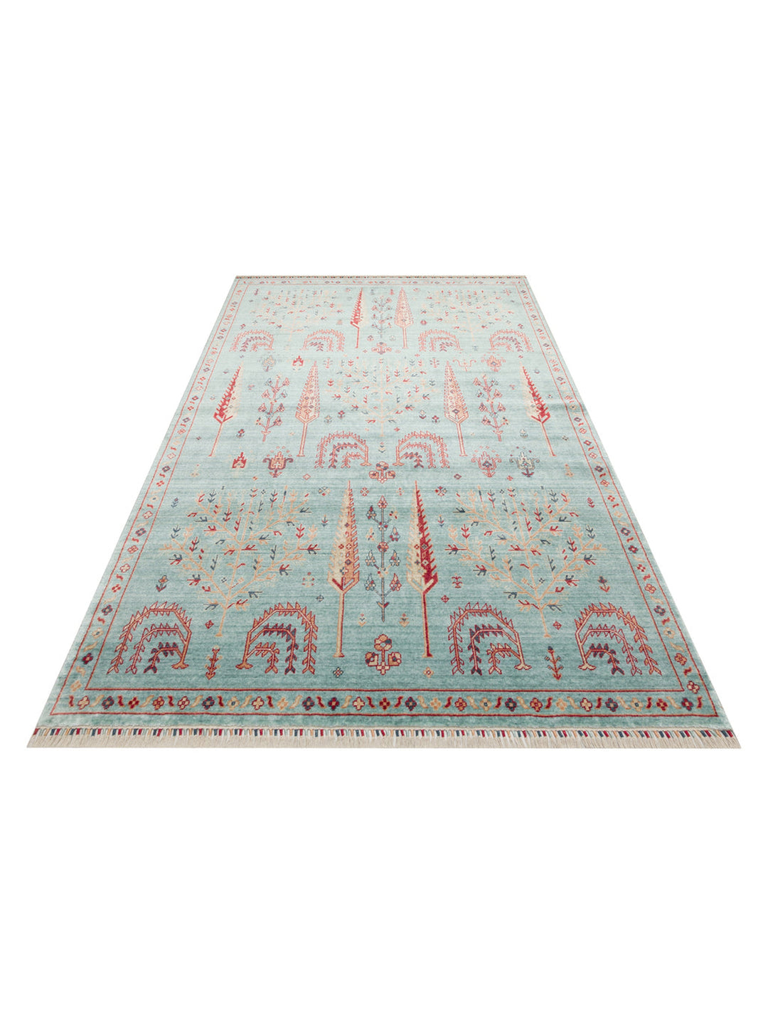 Oushak Carnival 100% Natural Easy to Clean Handmade TENCEL™ Modern Uşak Carpet 22TURK