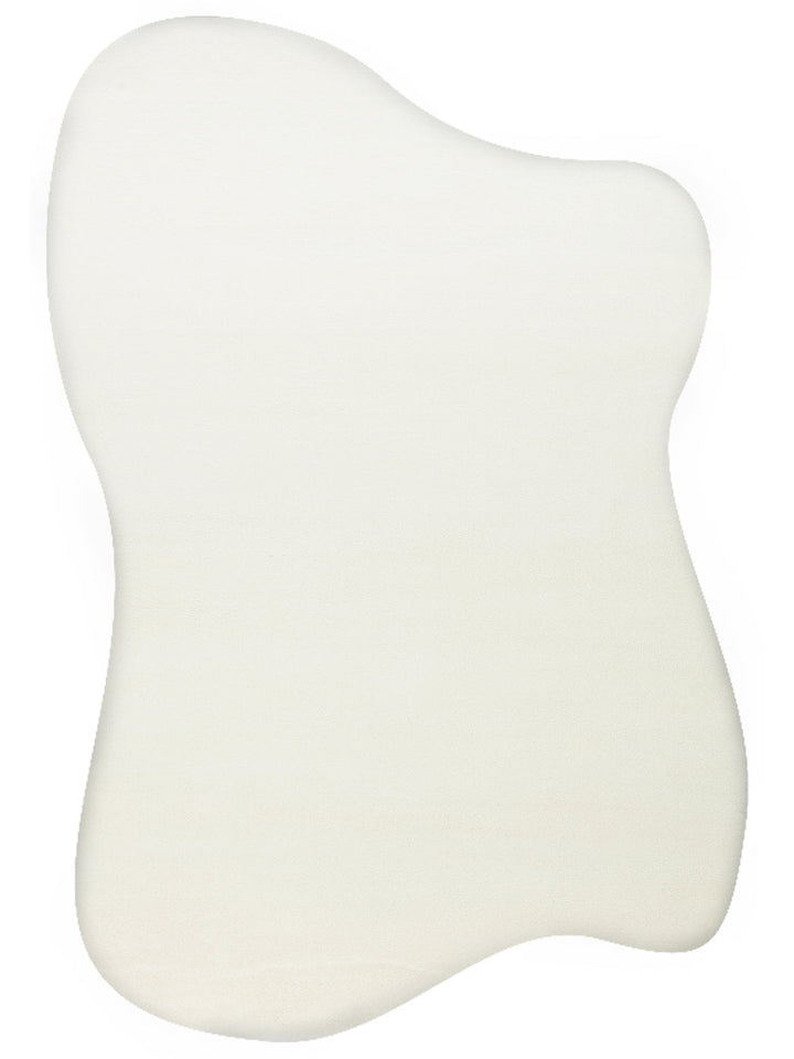 Peace Art Hav Does Not Shed Soft Touch Elegant Shaggy Carpet 01 WHITE