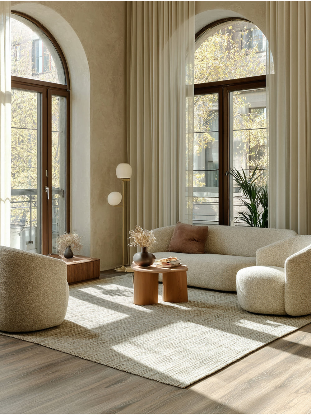 Amore Serisi %100 Naturel Muz İpeği Viskon ve Yün Karışımı Salon Oturma Odası El Dokuma Halı SILVER - Carpetdocia