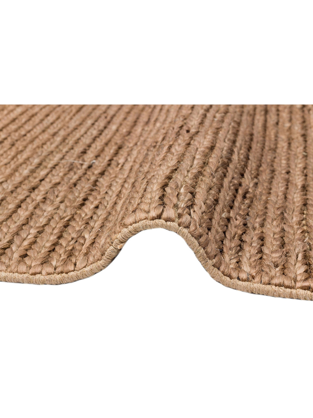 Baccarat Jüt %100 Naturel Oturma Odası Koridor Antre Mutfak Balkon El Dokuma Hasır Halı BAC BROWN-4 - Carpetdocia