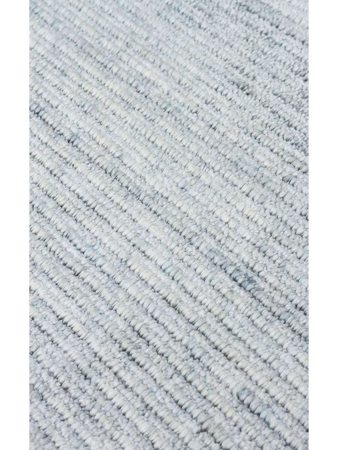 Brasilia Tensel El Emeğiyle Üretilen Modern Sade Şık Özel Kara Tezgah Halısı PLAIN SKY BLUE - Carpetdocia