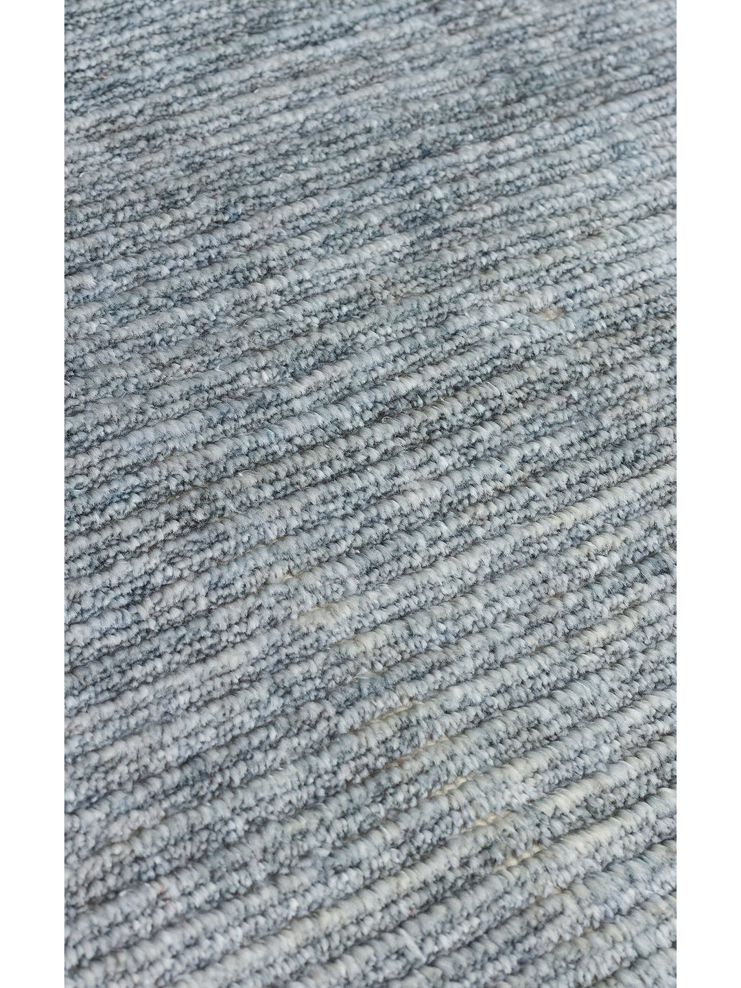 Brasilia Tensel El Emeğiyle Üretilen Modern Sade Şık Özel Kara Tezgah Halısı PLAIN SKY BLUE - Carpetdocia