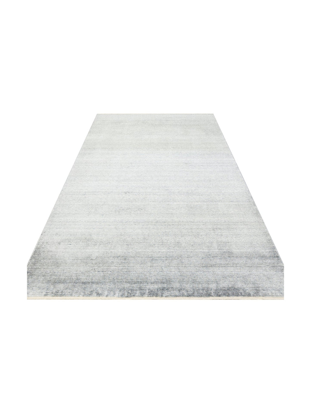Brasilia Tensel El Emeğiyle Üretilen Modern Sade Şık Özel Kara Tezgah Halısı PLAIN SKY BLUE - Carpetdocia