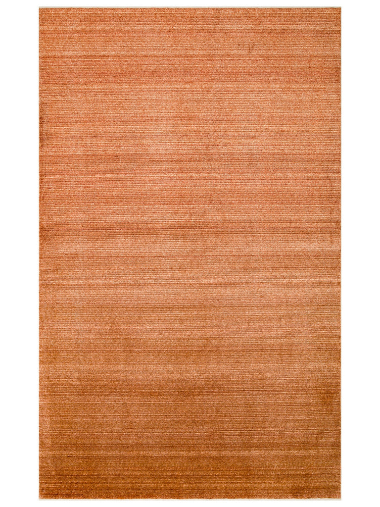 Brasilia Tensel Handmade Modern Simple Stylish Special Black Loom Carpet PLAIN TERRACOTTA