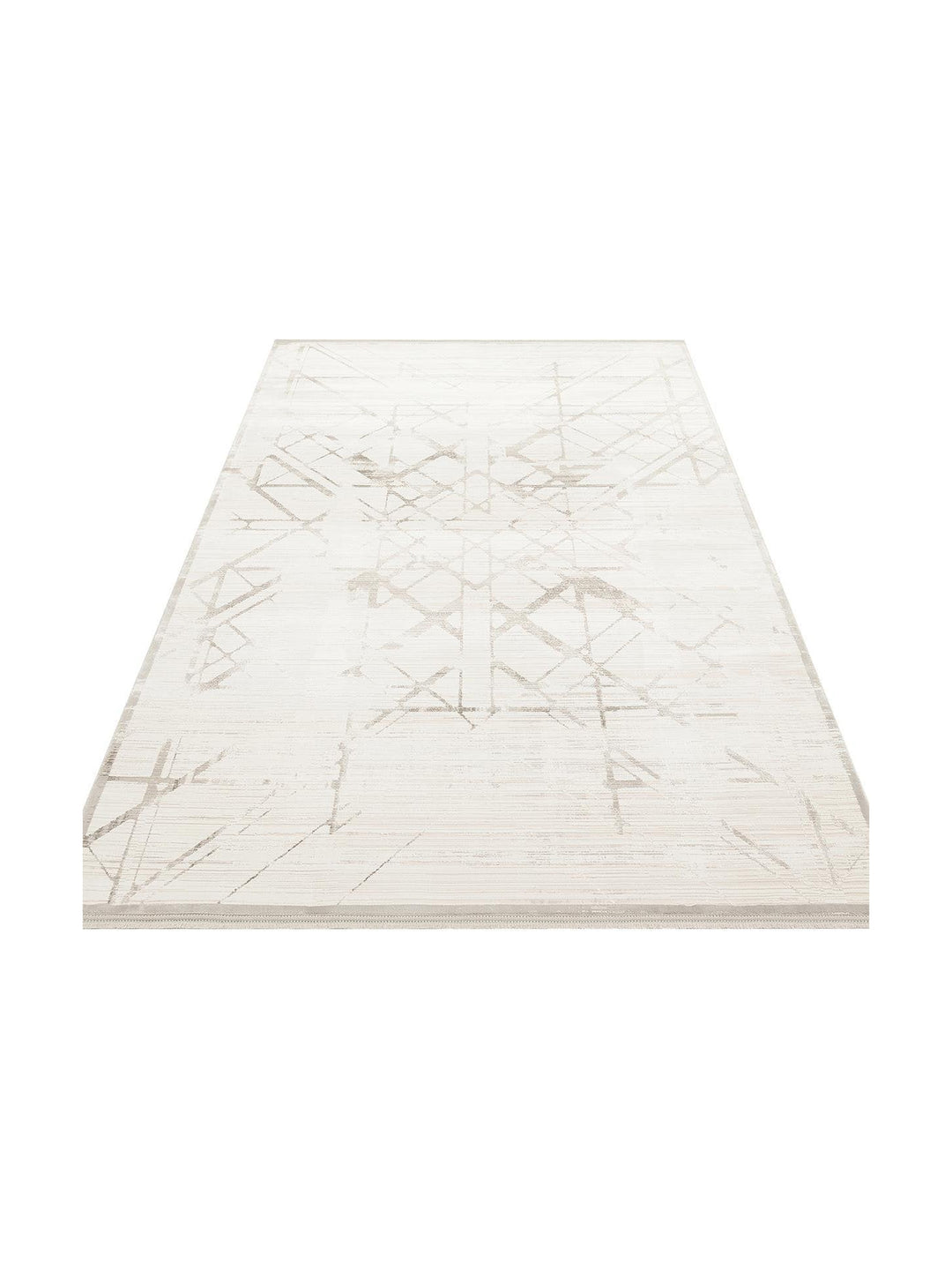 Cairo Serisi Extra Yumuşak Dokulu Sık Dokuma Modern Desenlere Sahip Şık Salon Halısı 02 CREAM GREY - Carpetdocia