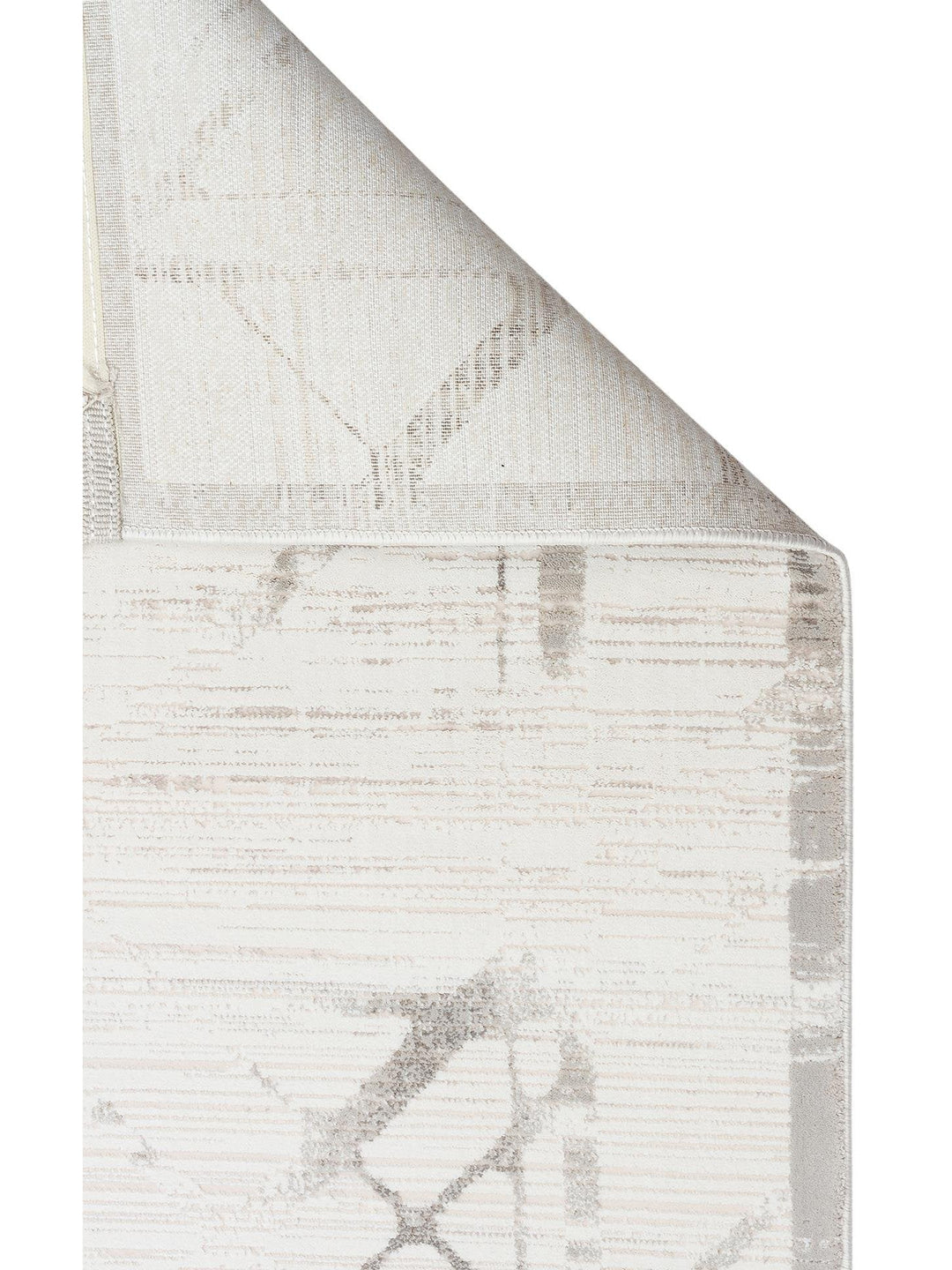 Cairo Serisi Extra Yumuşak Dokulu Sık Dokuma Modern Desenlere Sahip Şık Salon Halısı 02 CREAM GREY - Carpetdocia