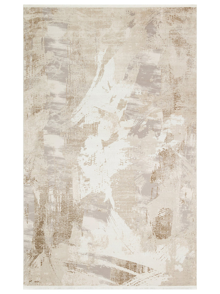 Cairo Serisi Extra Yumuşak Dokulu Sık Dokuma Modern Desenlere Sahip Şık Salon Halısı 06 BEIGE GREY