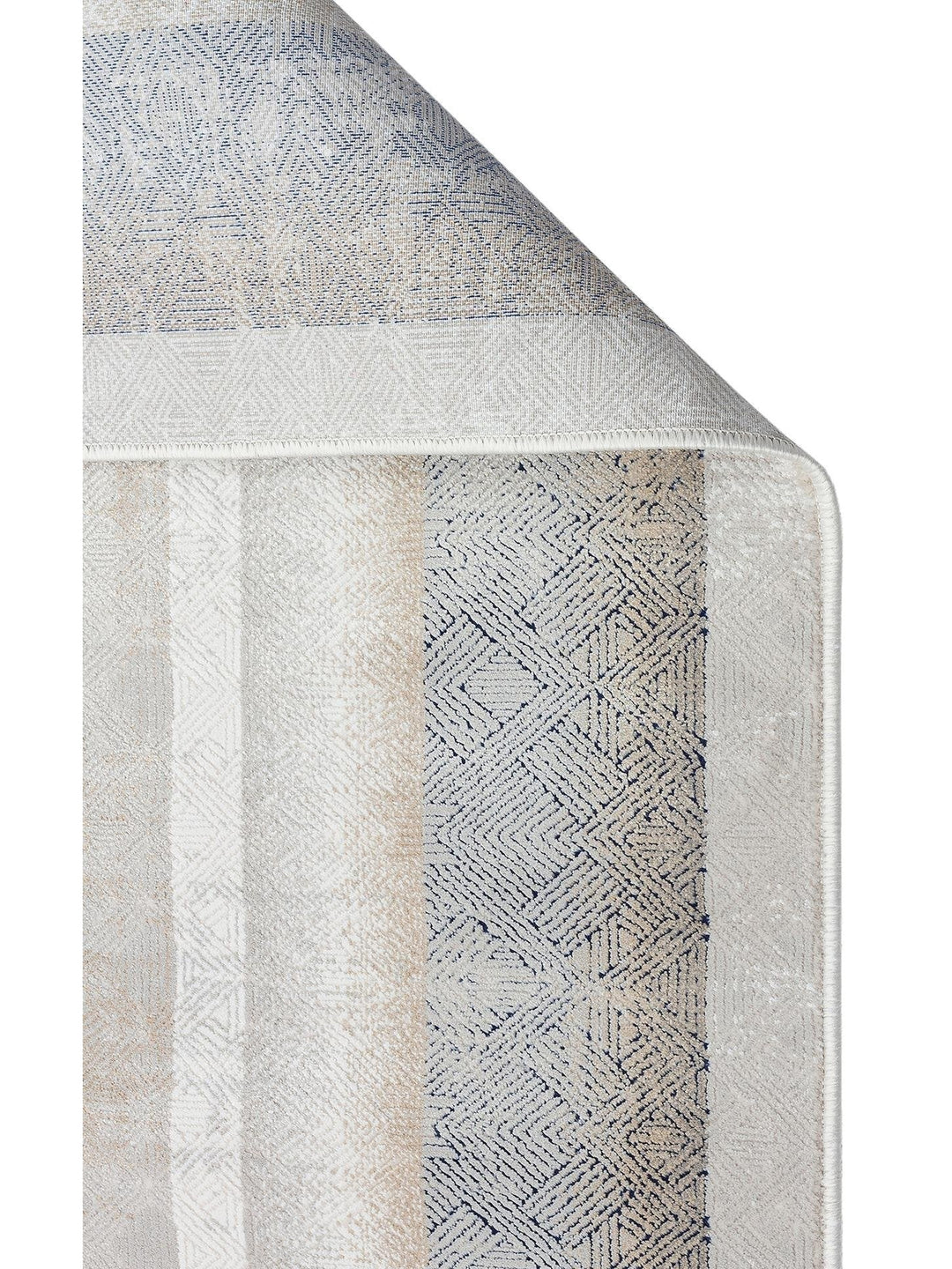 Cairo Serisi Extra Yumuşak Dokulu Sık Dokuma Modern Desenlere Sahip Şık Salon Halısı 08 CREAM GREY - Carpetdocia