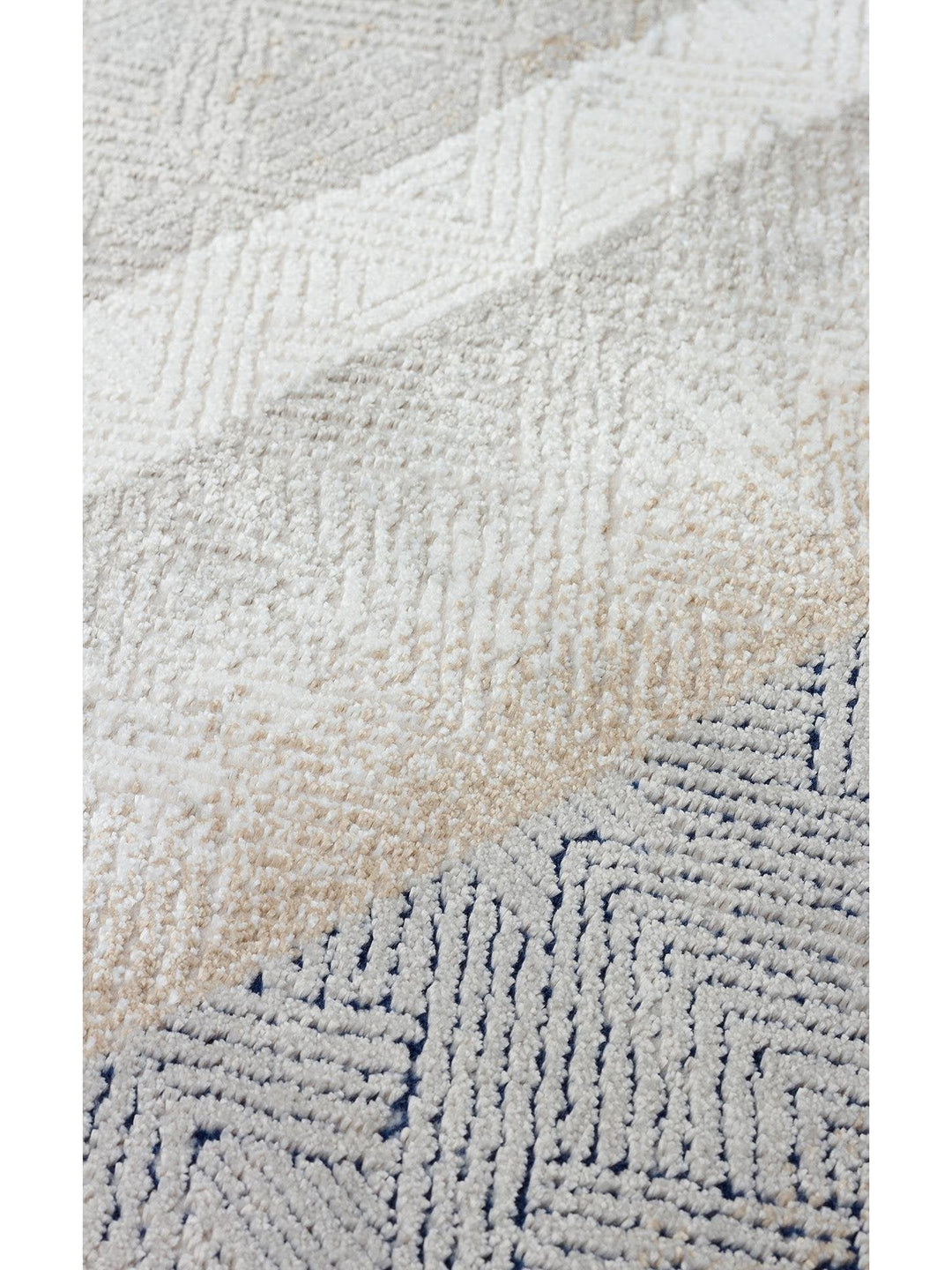 Cairo Serisi Extra Yumuşak Dokulu Sık Dokuma Modern Desenlere Sahip Şık Salon Halısı 08 CREAM GREY - Carpetdocia
