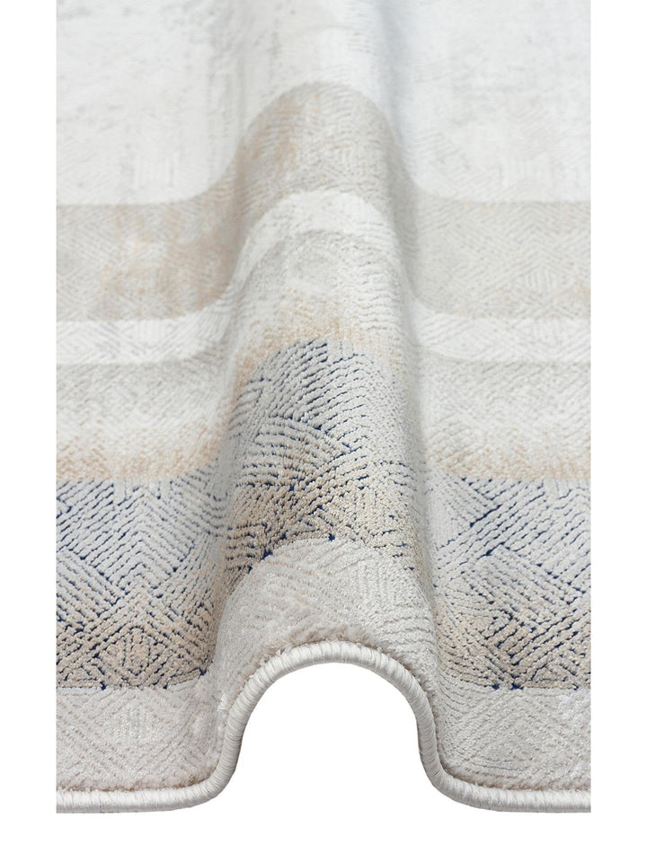 Cairo Serisi Extra Yumuşak Dokulu Sık Dokuma Modern Desenlere Sahip Şık Salon Halısı 08 CREAM GREY - Carpetdocia