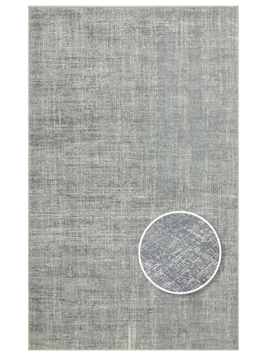Dakar Sade Desenli Oturma Odası Salon Koridor Antre Mutfak Modern Halı PLAIN GREY - Carpetdocia