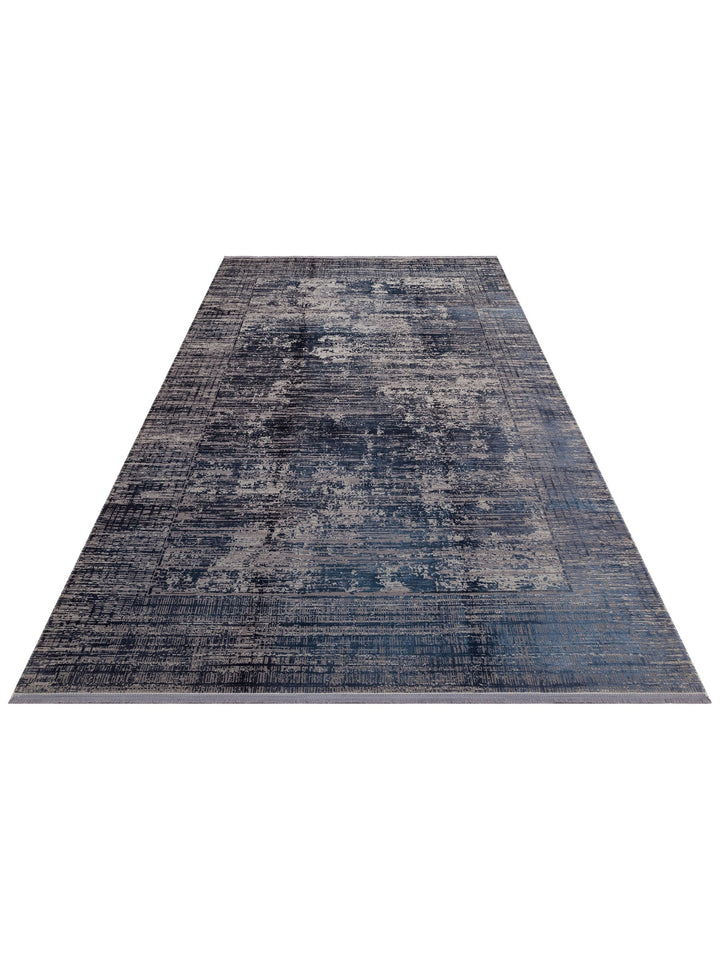 Elegant Dyed Özel Işıltılı Yüksek Kaliteli Sık Dokuma Salon Oturma Odası Koridor Modern Halı 02 NAVY - Carpetdocia
