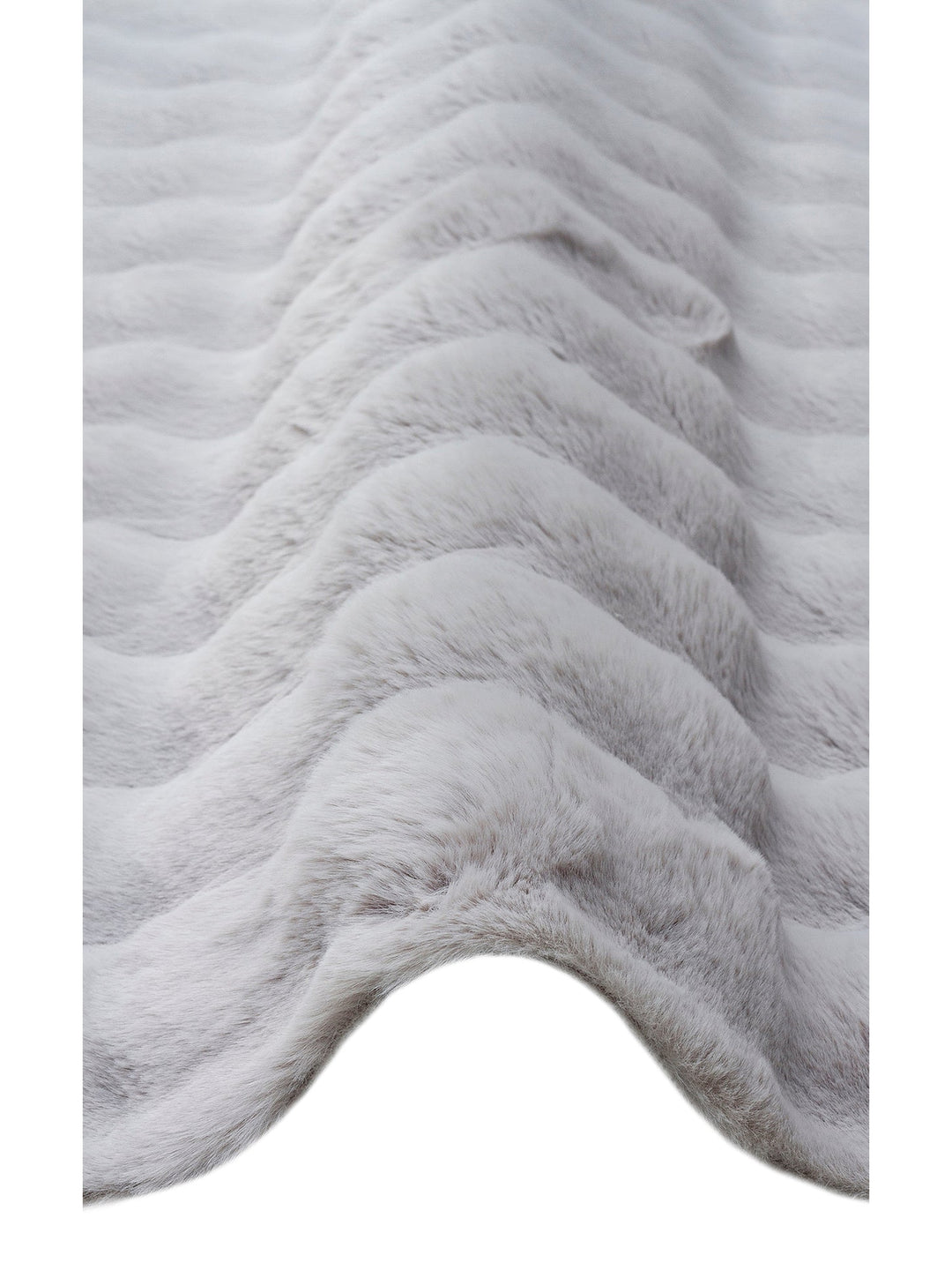 Eskimo Serisi Özel Yüksek Alçak Dokulu Yumuşak Tuşeli Suni Kürk PLAIN GREY - Carpetdocia