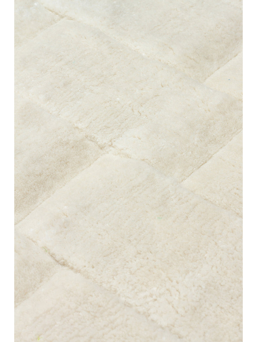 Fluffy Serisi 3D Oyma El Dokuma Salon Oturma Odası Yatak Odası Koridor Antre Modern Halı IVORY - Carpetdocia