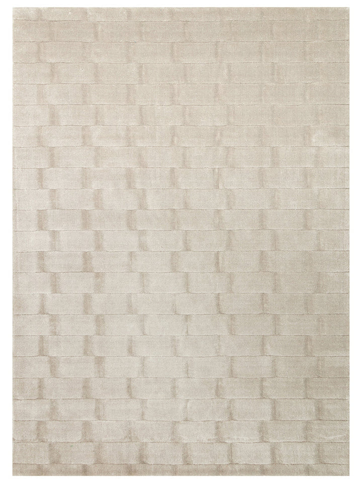 Fluffy Serisi 3D Oyma El Dokuma Salon Oturma Odası Yatak Odası Koridor Antre Modern Halı SILVER - Carpetdocia
