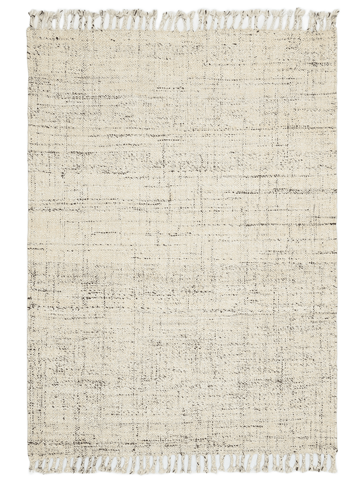 Hittite Series 100% Natural Wool and Jute Hand Woven Traditional Living Room Sitting Room Bedroom Carpet WHITE