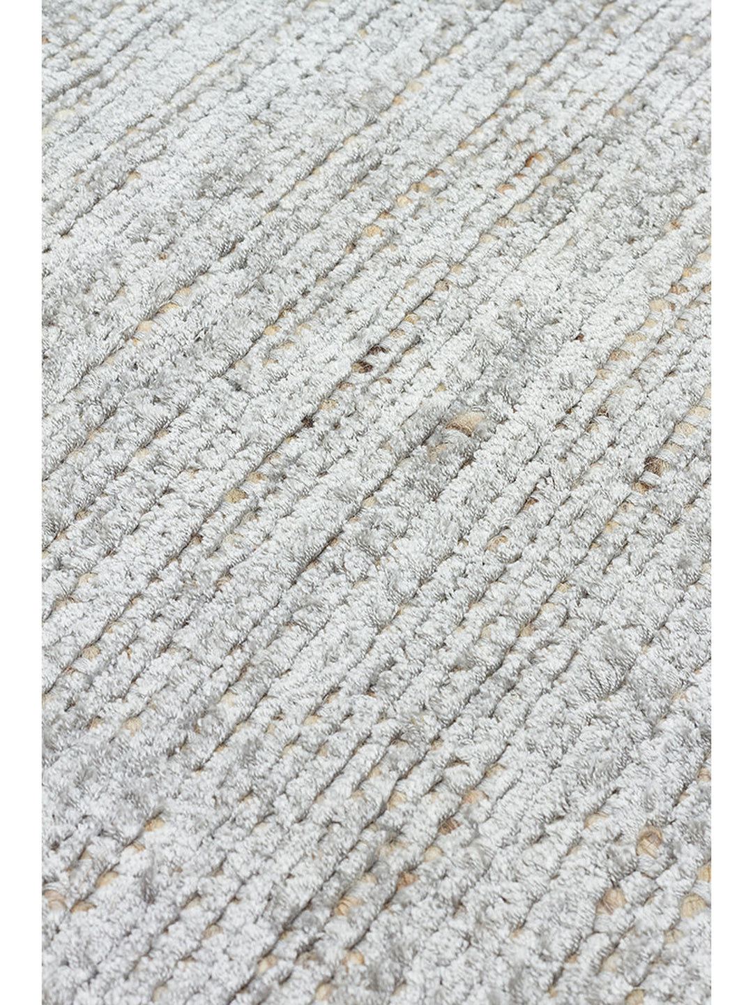 Kelly Serisi %100 Naturel Yün ve Viskon El Dokuma Salon Oturma Odası Yatak Odası Halı GREY - Carpetdocia