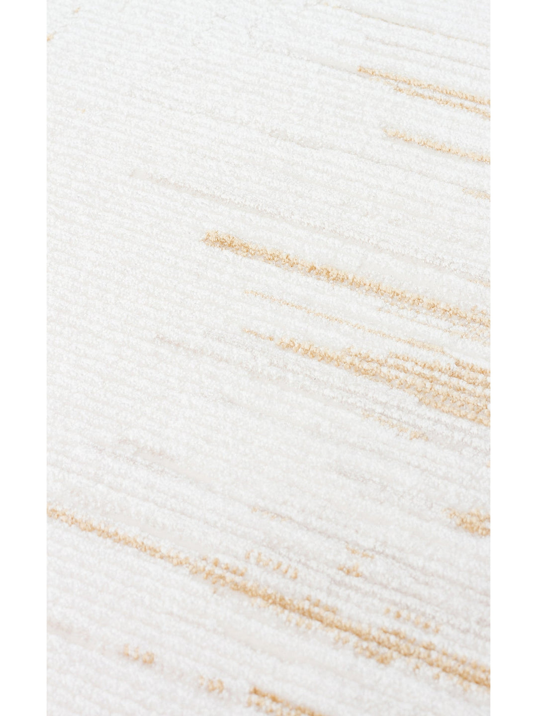 Kylie Serisi Salon Oturma Odası Koridor Antre Parlak ve Sade Modern Halı 01 CREAM GOLD - Carpetdocia