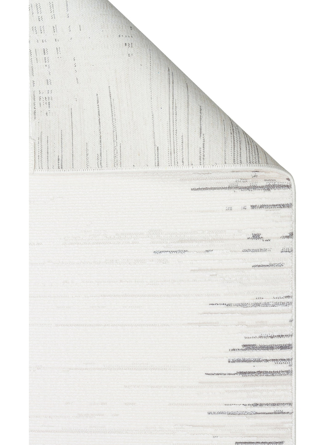 Kylie Serisi Salon Oturma Odası Koridor Antre Parlak ve Sade Modern Halı 01 CREAM GREY - Carpetdocia