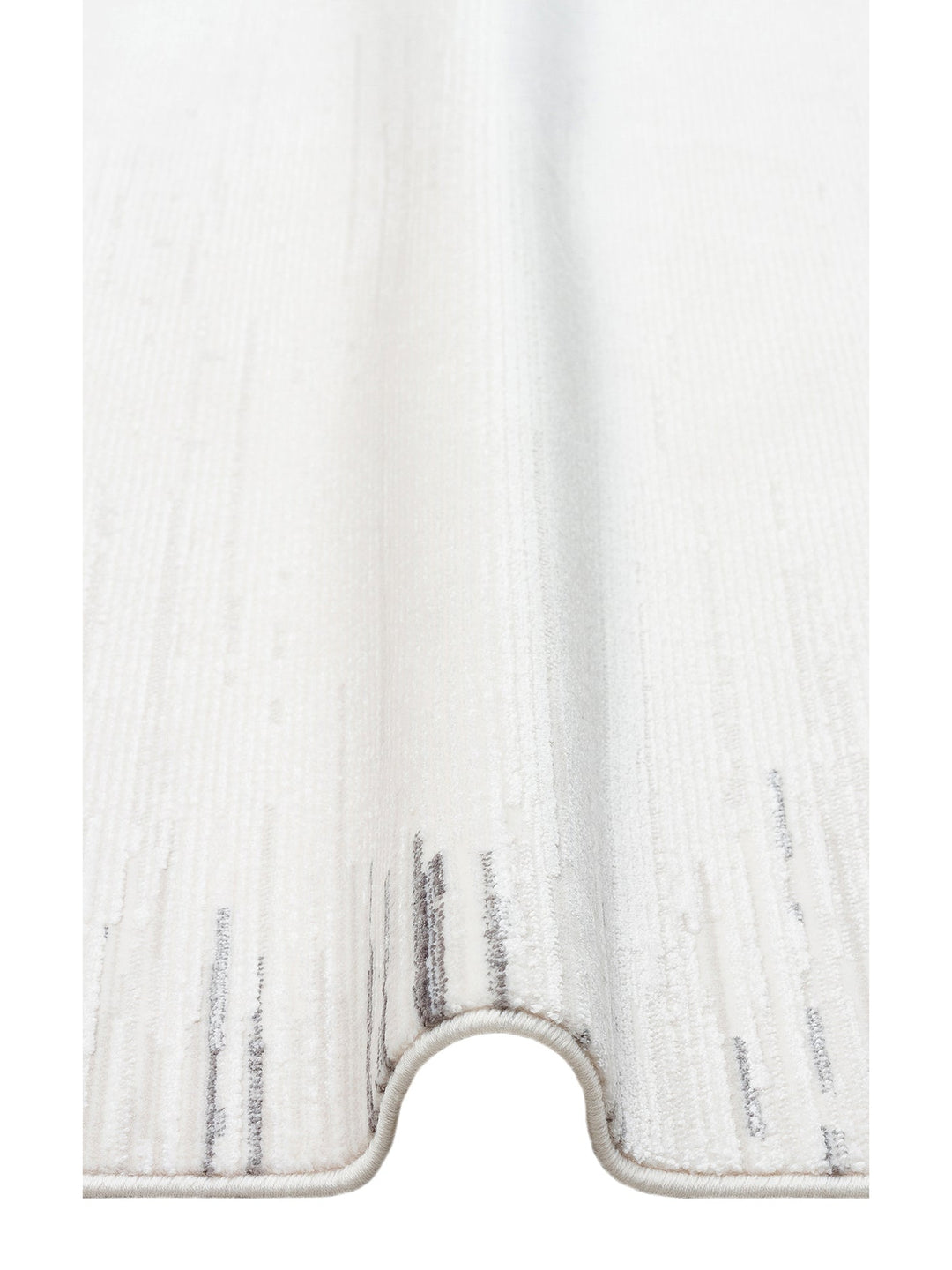 Kylie Serisi Salon Oturma Odası Koridor Antre Parlak ve Sade Modern Halı 01 CREAM GREY - Carpetdocia