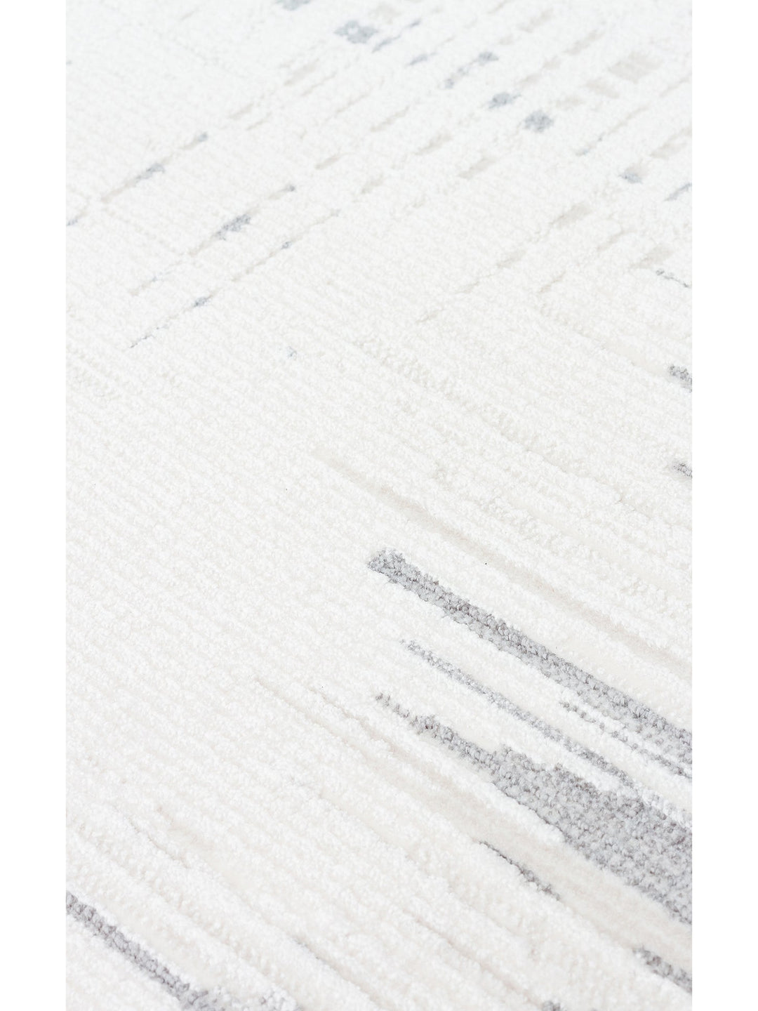 Kylie Serisi Salon Oturma Odası Koridor Antre Parlak ve Sade Modern Halı 01 CREAM GREY - Carpetdocia