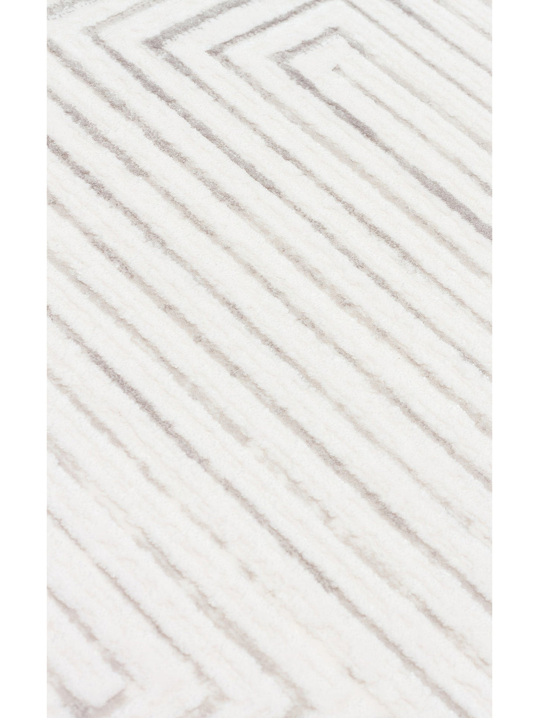 Kylie Serisi Salon Oturma Odası Koridor Antre Parlak ve Sade Modern Halı 02 CREAM GREY - Carpetdocia