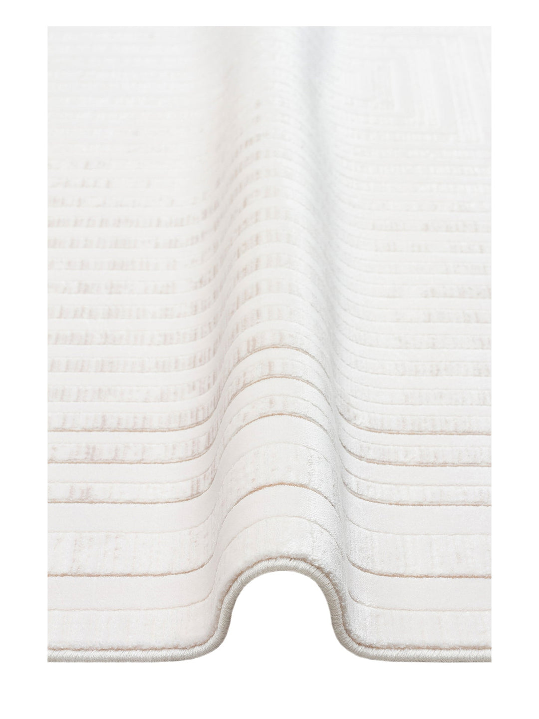 Kylie Serisi Salon Oturma Odası Koridor Antre Parlak ve Sade Modern Halı 04 CREAM BEIGE - Carpetdocia