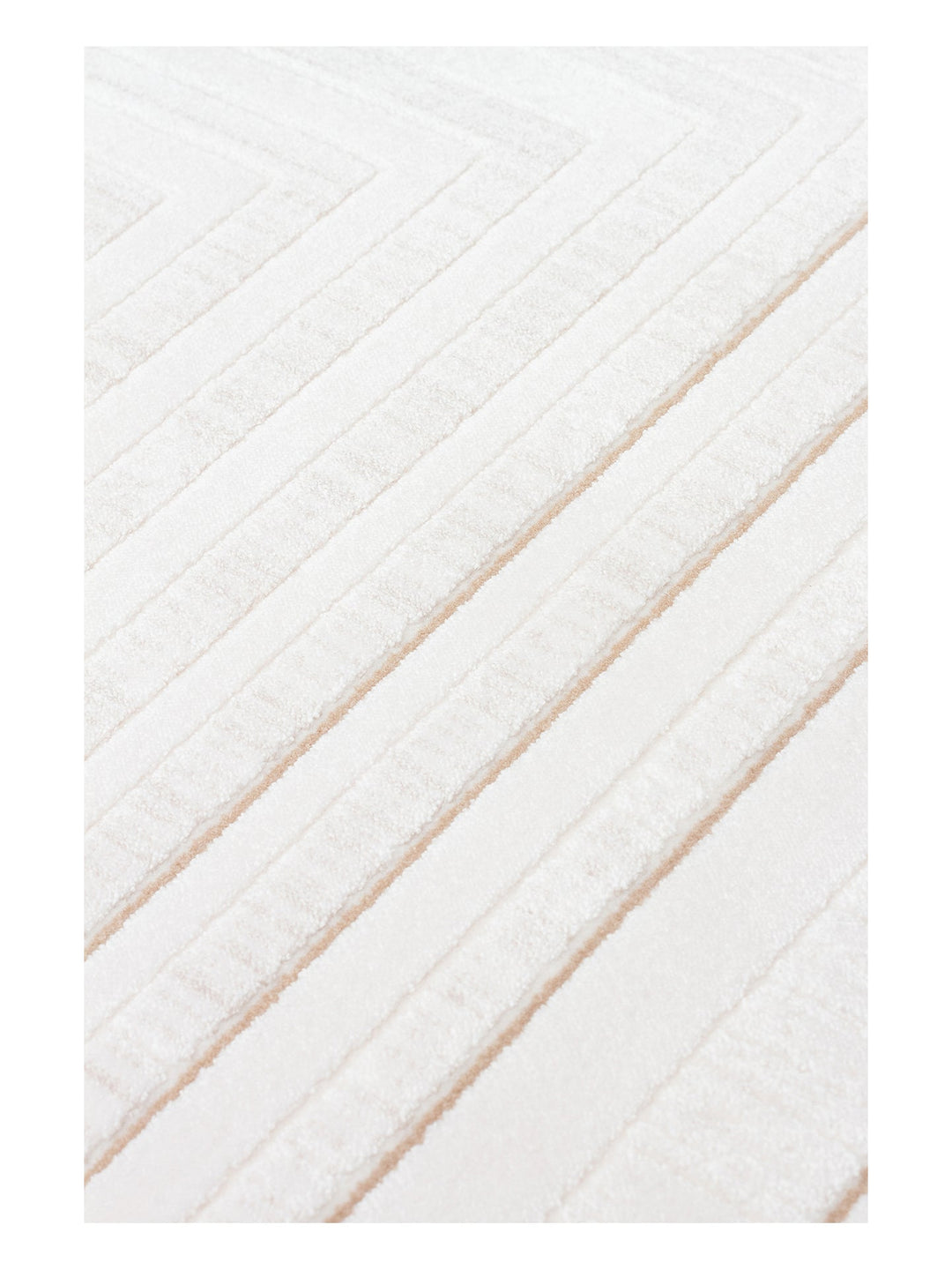 Kylie Serisi Salon Oturma Odası Koridor Antre Parlak ve Sade Modern Halı 04 CREAM BEIGE - Carpetdocia