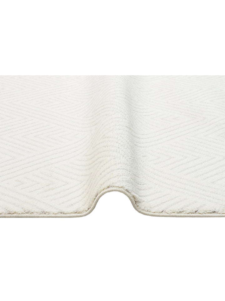Lounge Serisi Etnik Desenlere Sahip Salon Oturma Odası Koridor Yumuşak Modern Halı 01 WHITE - Carpetdocia