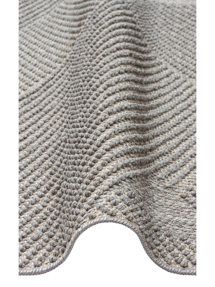 Mali Yumuşak Tuşeli Örgü Dokuma Oturma Odası Koridor Antre Yatak Odası Modern Halı 10 GREY - Carpetdocia