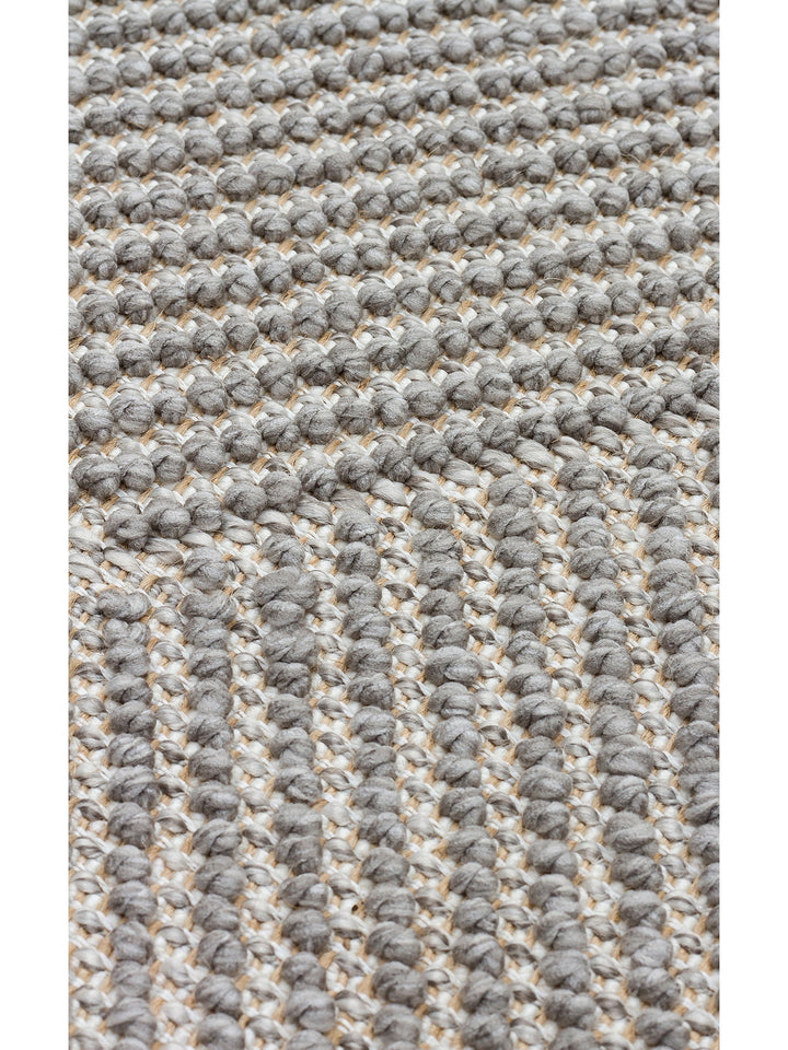 Mali Yumuşak Tuşeli Örgü Dokuma Oturma Odası Koridor Antre Yatak Odası Modern Halı 10 GREY - Carpetdocia