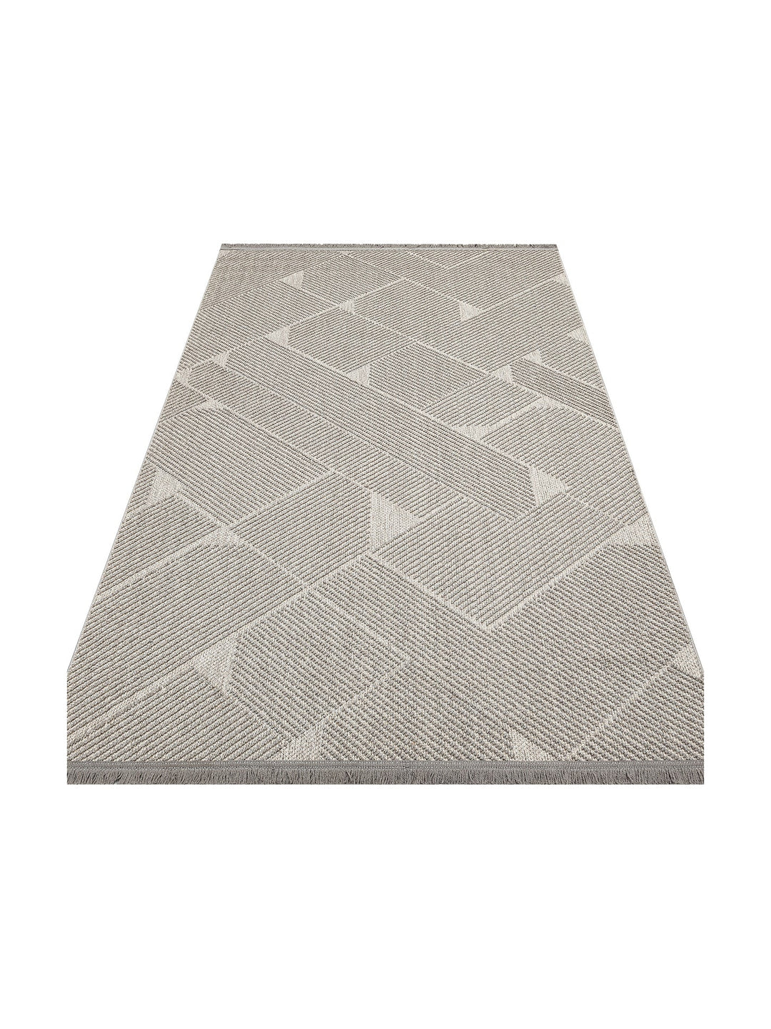 Mali Yumuşak Tuşeli Örgü Dokuma Oturma Odası Koridor Antre Yatak Odası Modern Halı 10 GREY - Carpetdocia
