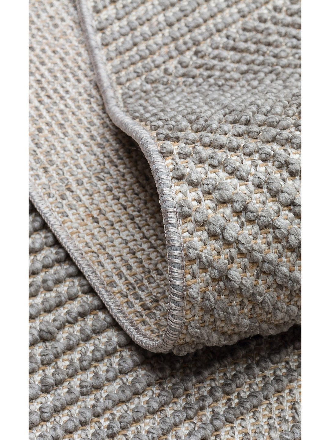 Mali Yumuşak Tuşeli Örgü Dokuma Oturma Odası Koridor Antre Yatak Odası Modern Halı 10 GREY - Carpetdocia