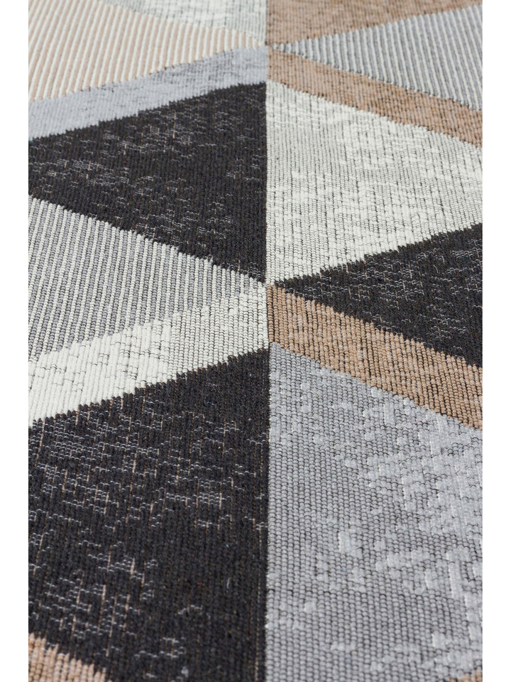 Maya %100 Naturel Pamuk Yıkanabilir Çift Taraflı Oturma Odası Mutfak Koridor Modern Kilim 10 BEIGBLC - Carpetdocia