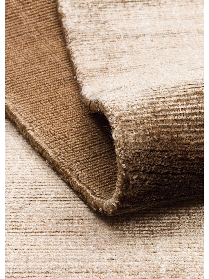 Mulberry Serisi %100 Rayon El Dokuma Parlak Modern Salon Oturma Odası Halı GOLD - Carpetdocia
