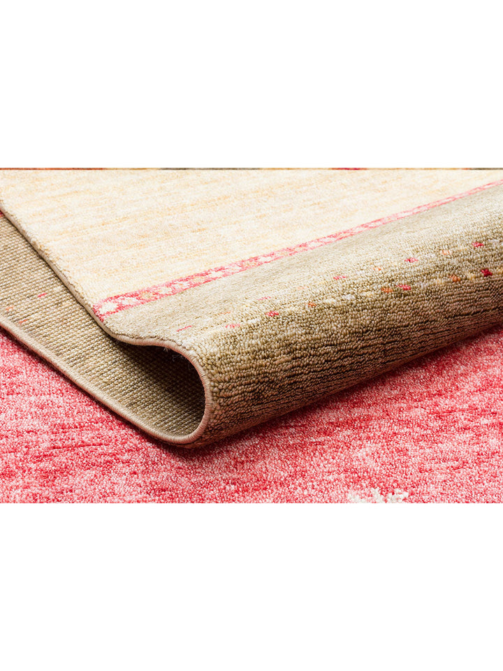 Oushak Carnaval %100 Naturel Kolay Temizlenir El Emeğiyle Üretilen Tensel Modern Uşak Halısı 11 RED - Carpetdocia