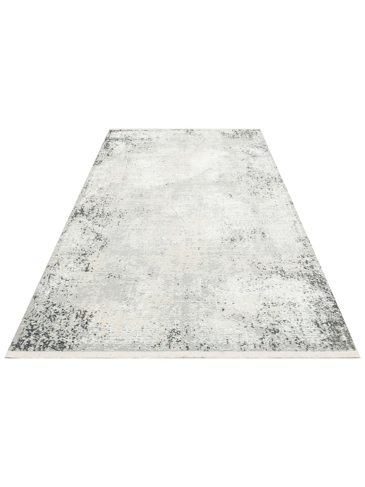 Pasific Serisi Eskitme Desenli Salon Oturma Odası Koridor Antre Modern Halı 05 CREAM GREY XW - Carpetdocia