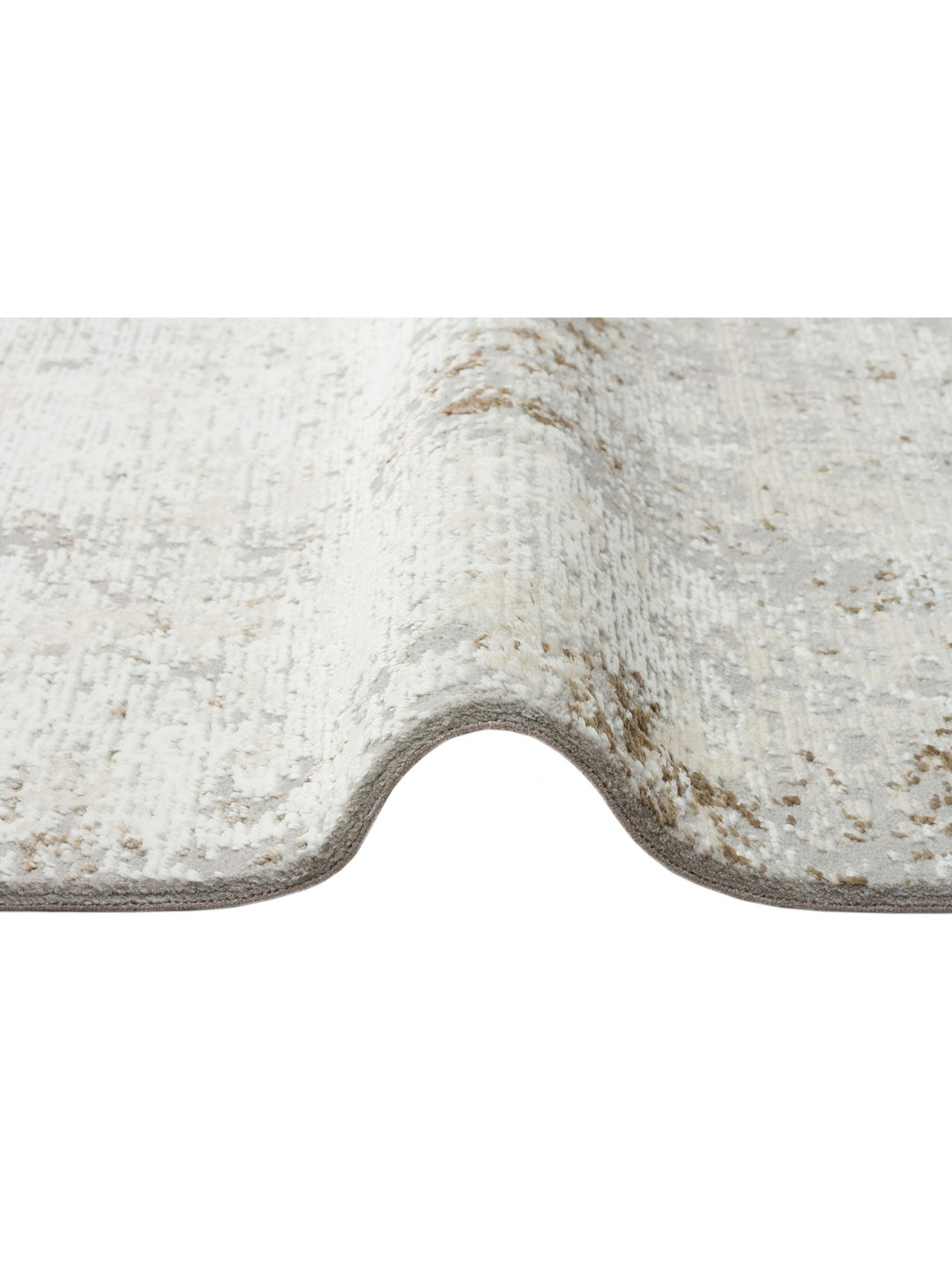 Pasific Serisi Eskitme Desenli Salon Oturma Odası Koridor Antre Modern Halı 05 GREY BEIGE XW - Carpetdocia